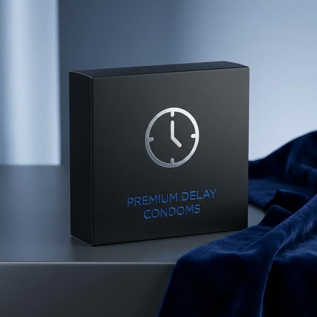 Premium Delay Condoms Concept