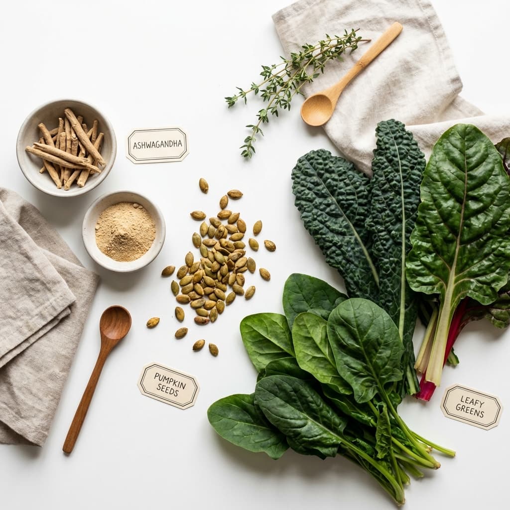 Ashwagandha, Zinc, and Magnesium Layout